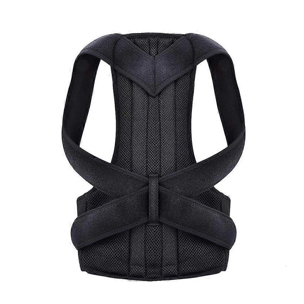 Back Posture Corrector Support Wrap Belt for Correcting Back and Shoulder Posture BlackXXXLcn