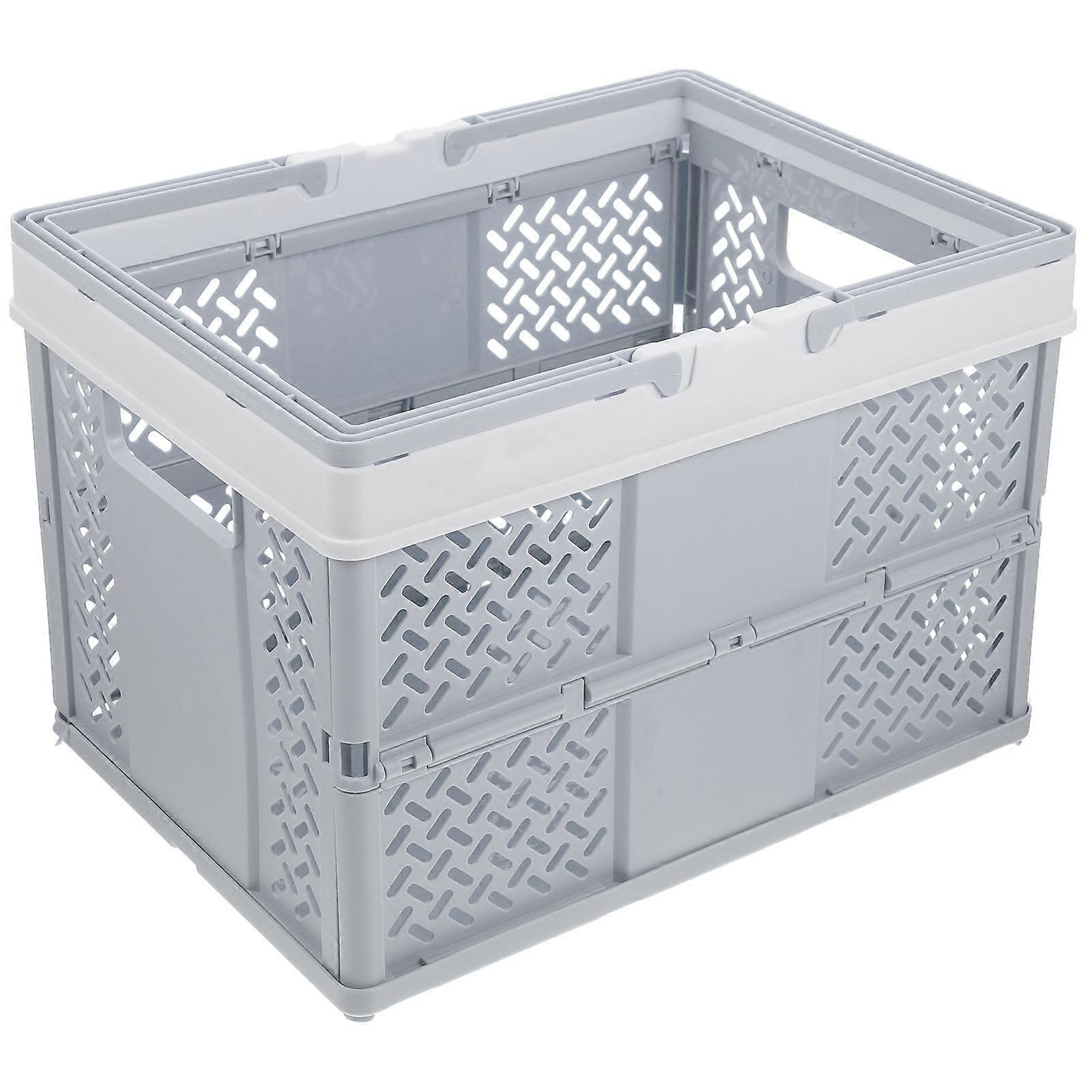 Multifunctional Organizing Basket Grey Rectangular For Home Use And Outdoor Adventure 1Pack