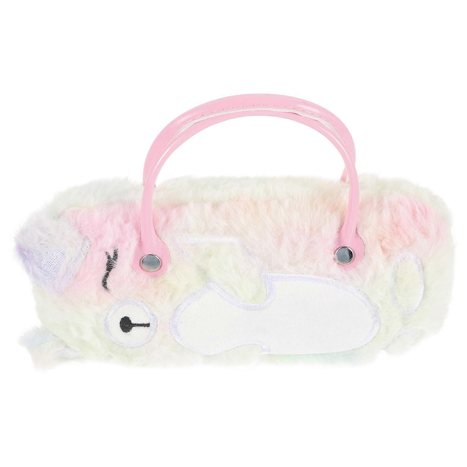 Animal Eyeglass Holder Simple Design For Daily Use Portable Plush 1Set
