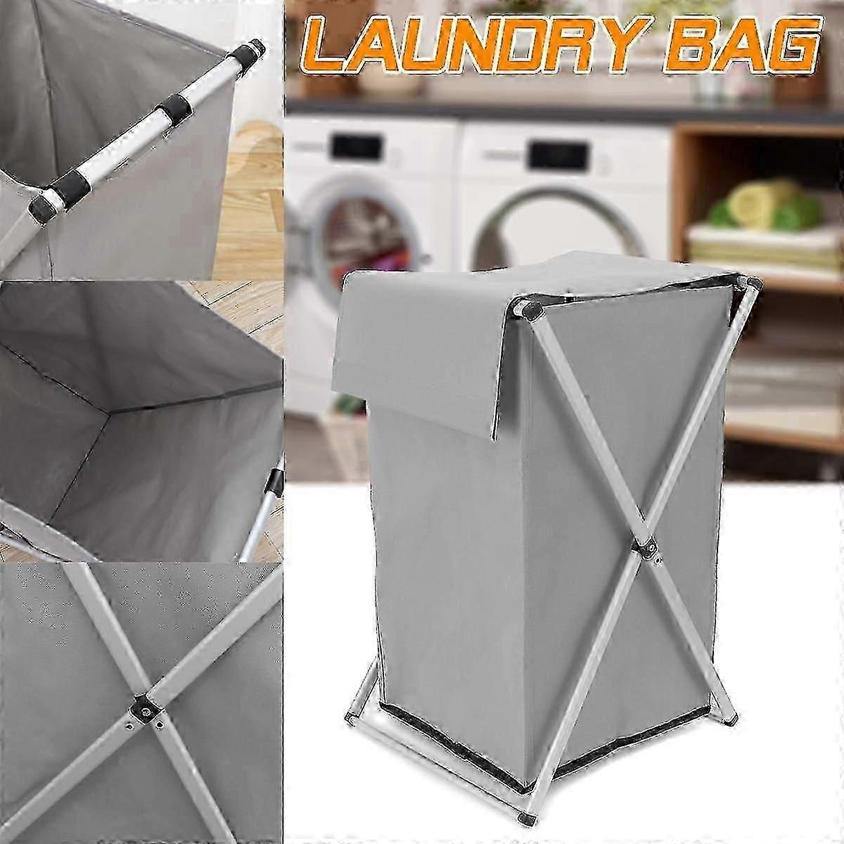 X-Shape Foldable Laundry Sorter - Printed Collapsible UK Home Organiser