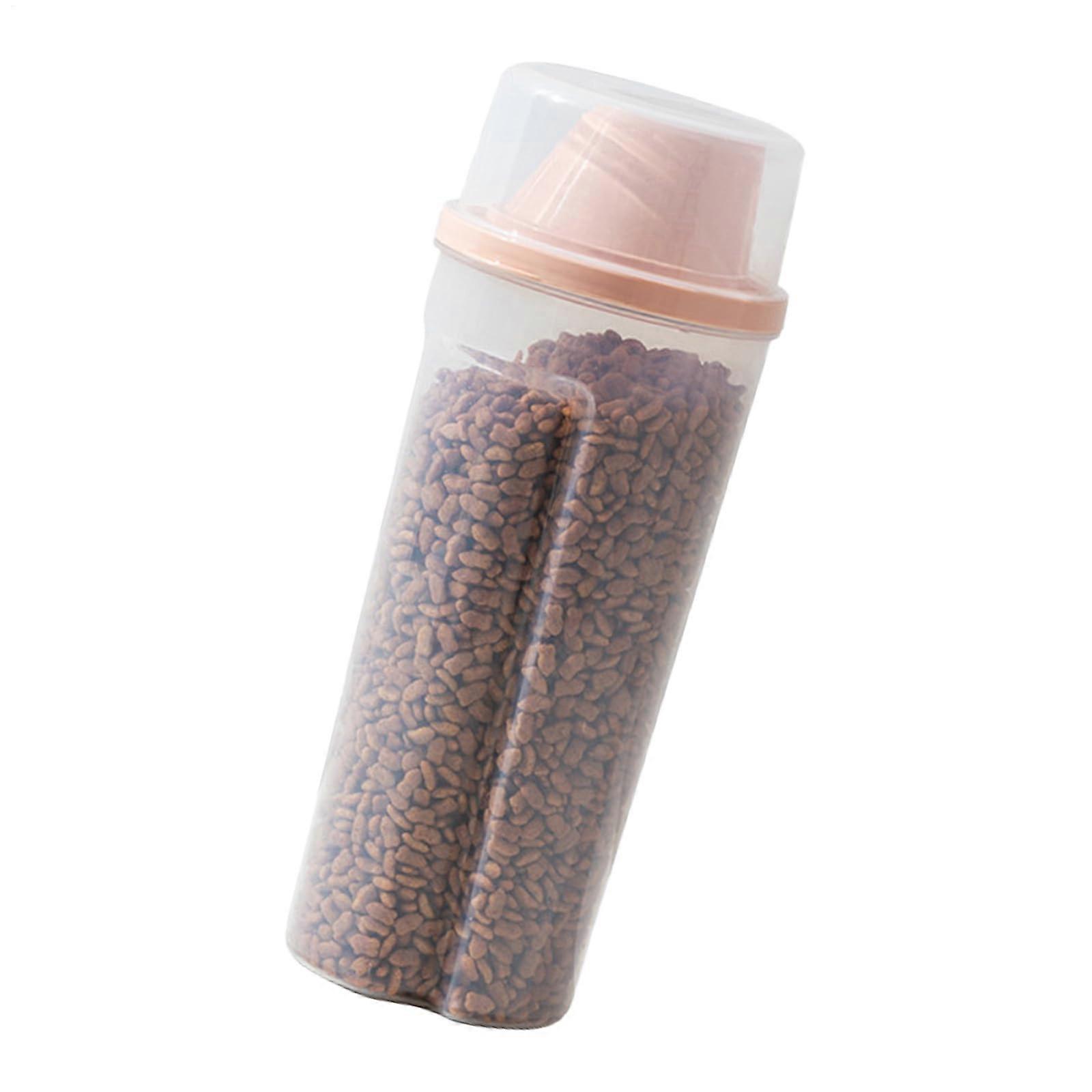 Dog Food Container Airtight Storage for Pet Food Easy Pour Resin Container for Dry Food Rice Sugar Red Beans Rose