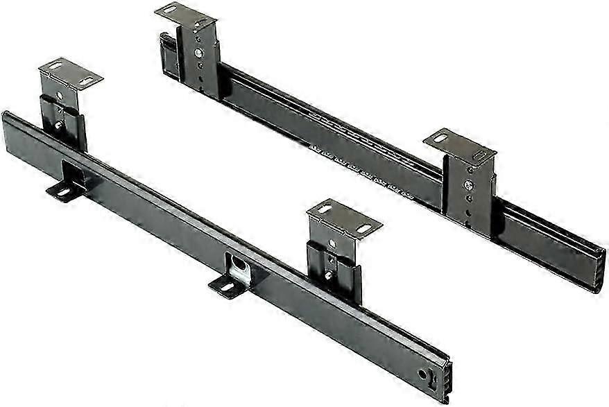 Drawer Slides 350mm Drawer Slide Ball Bearing Slides for Keyboard Sliding Tray (1 Pair) Black