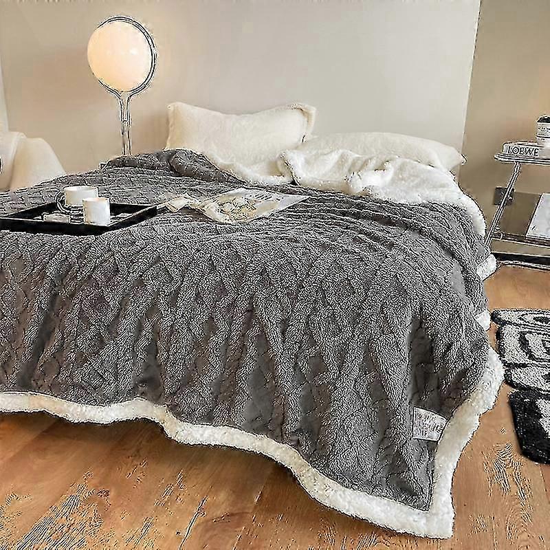 Flannel Plaid Winter Blanket - Warm Throws for Beds, Sofas & Travel Decor