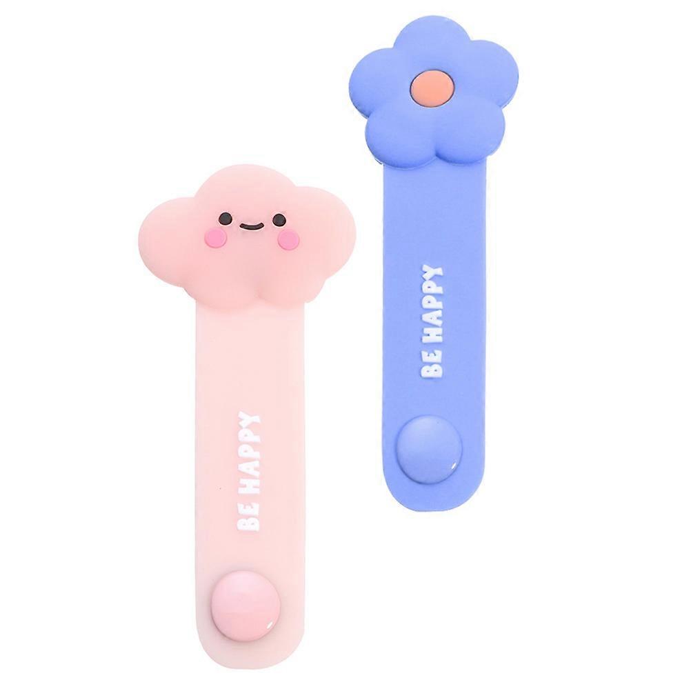 Silicone Cable Organizer for Home Assorted Color Keeps Desktop Clean and Organized Fits Most Cables 2pcs