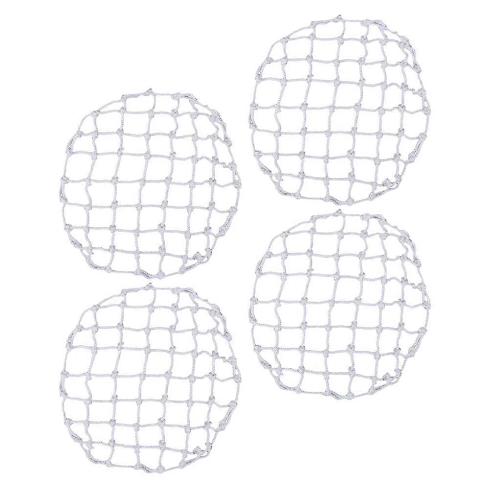 4pcs Round Sewer Inspection Well Lid Safety Net Circle Cover