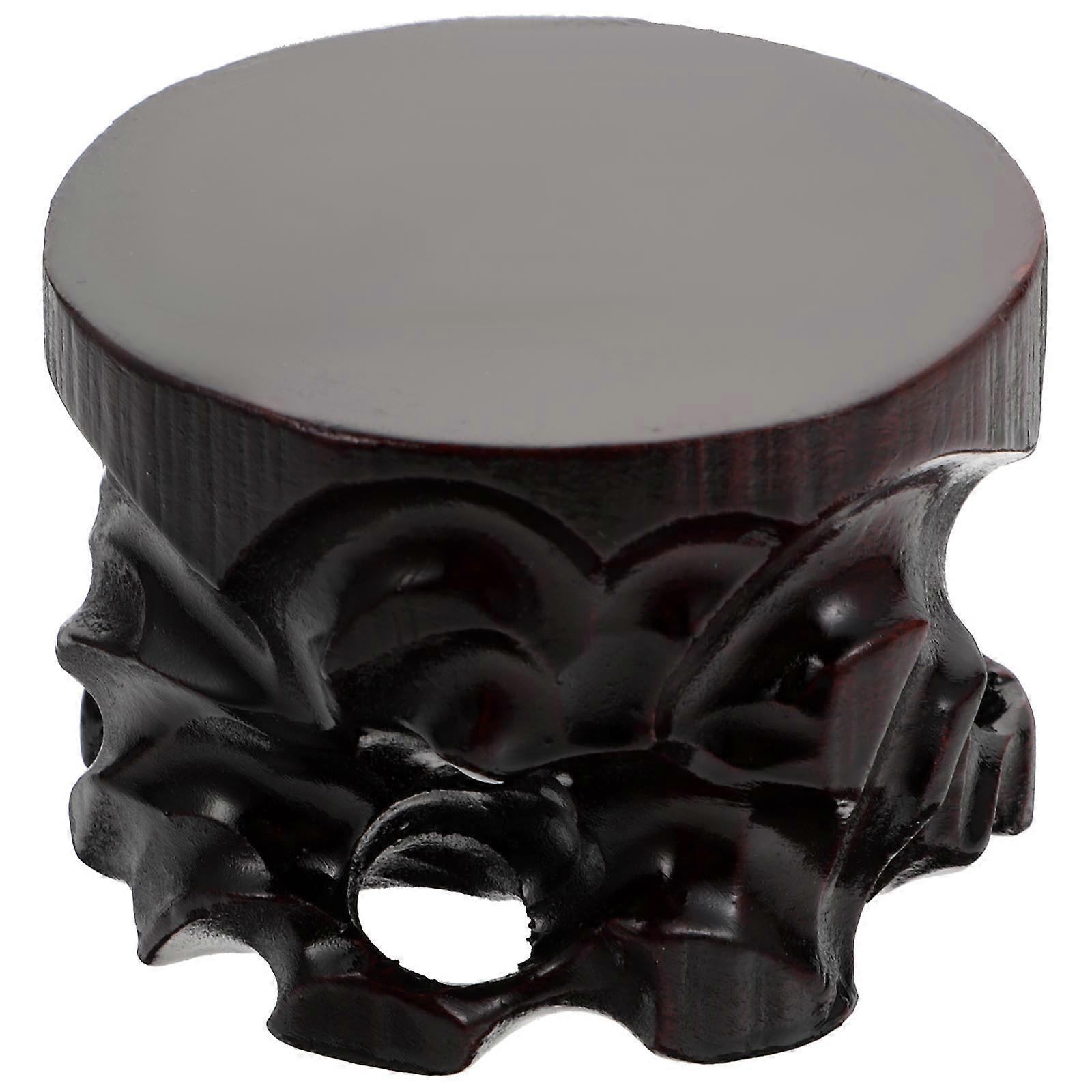 Antique Display Rack with Base for Home Office Display Stand Black 1pc