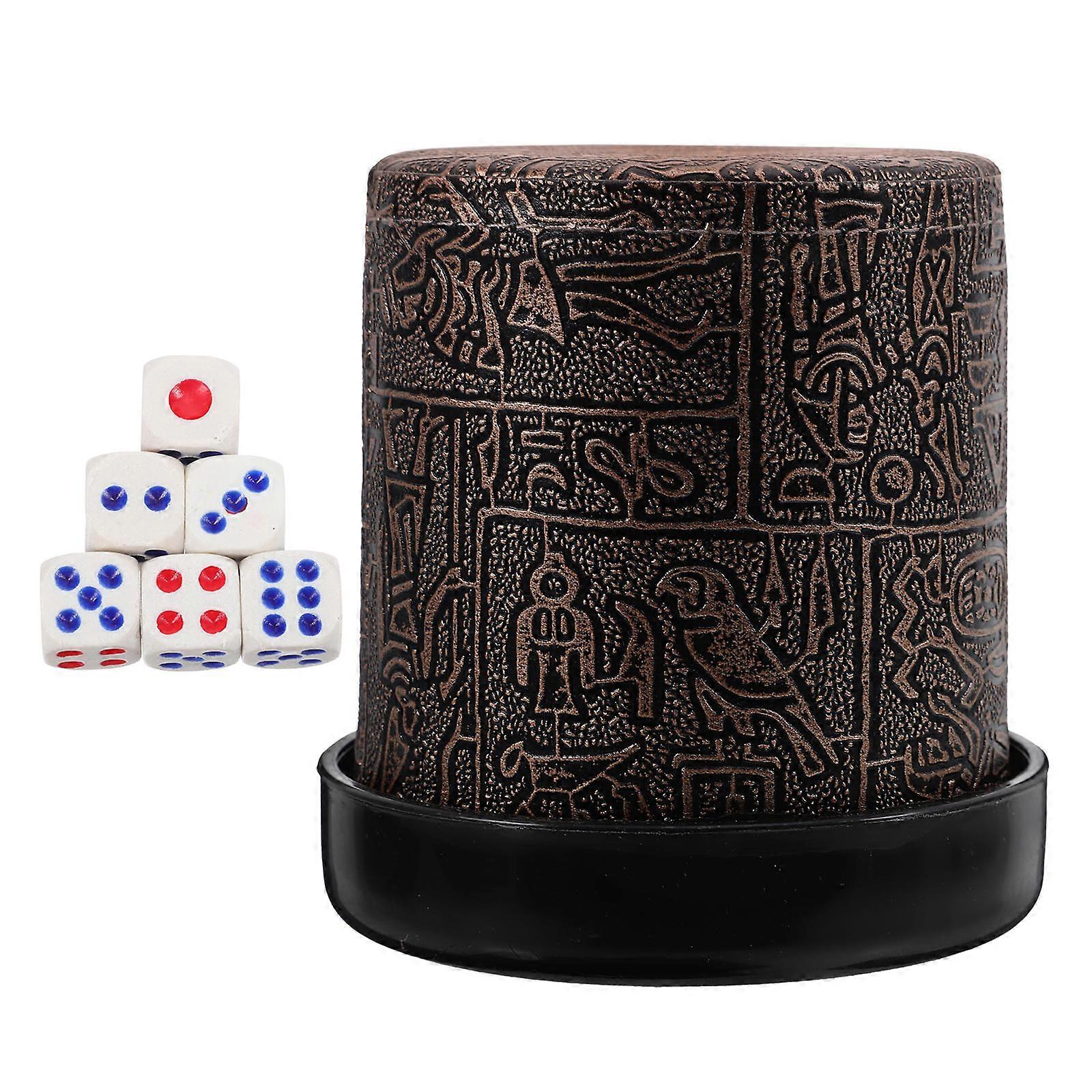 Plastic Cup Game Prop Enhancement Party Supplies Retro Design Brown Wear Resistant ABS 1 Set