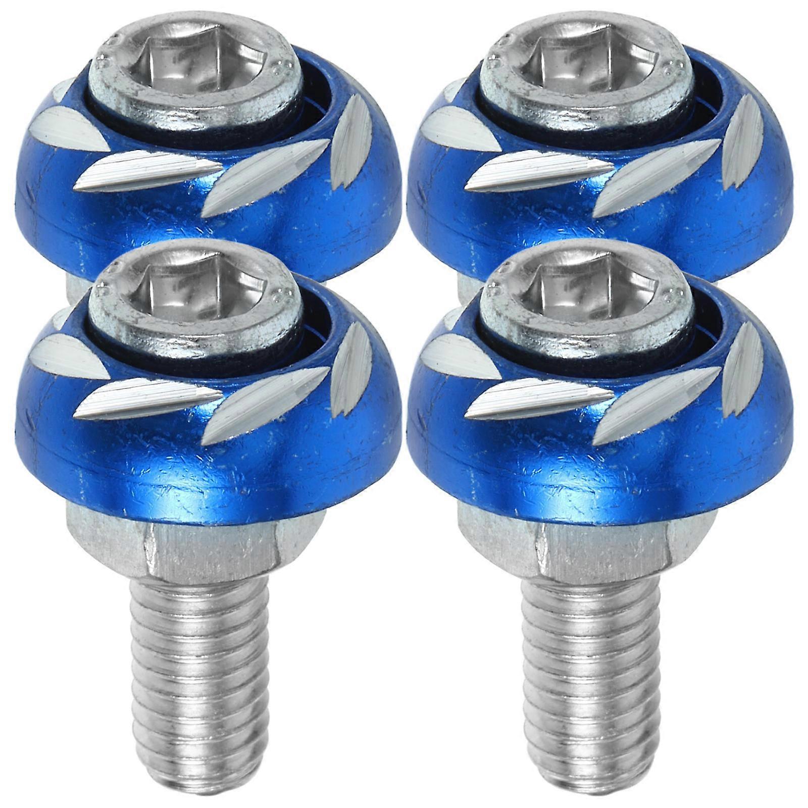 4pcs Motorcycle License Plate Screw Caps Kit – Durable Carved Design for Easy Installation and Stylish Ride Enhancement