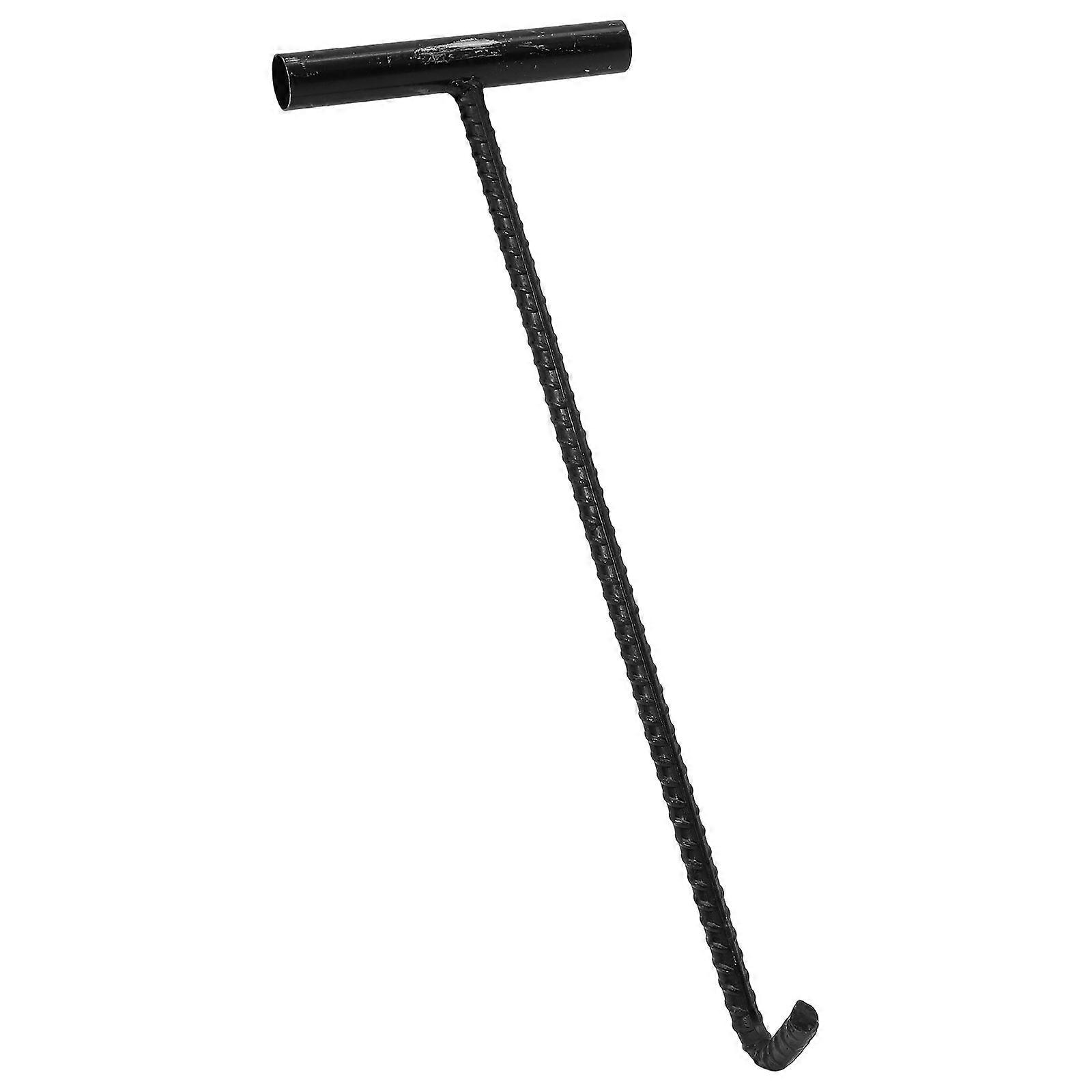 Manhole Cover Hook Heavy Duty T-Shaped Hook for Lifting 1 Handy Tool