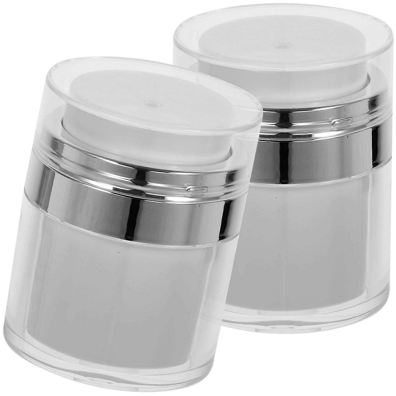 Here's a polished and professional product description based on your input:
**2PCS Airless Pump Cream Bottles – Leakproof & Portable Lotion