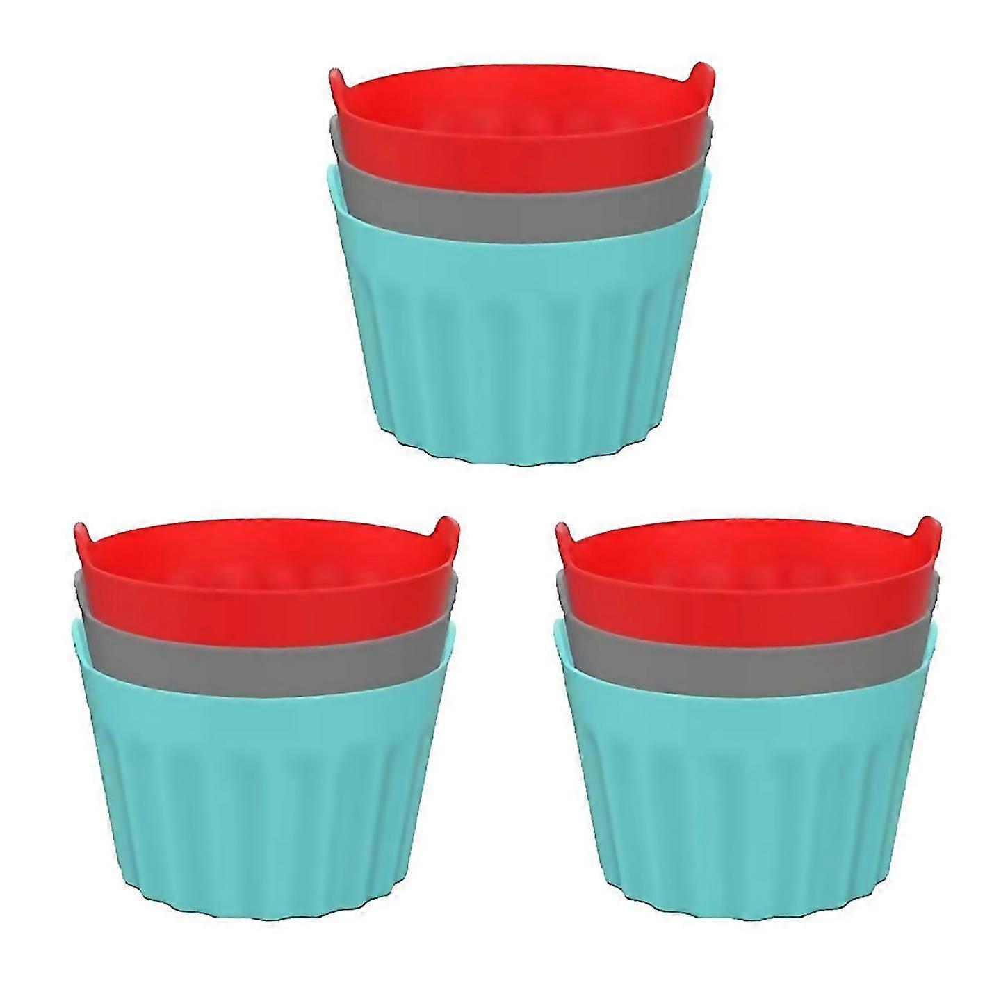 Für Silikon Heißluftfritteuse Form ölfrei Fritteuse Tablett Muffin Tasse Form Ofen Kuchenform Eierkuchenform Luft