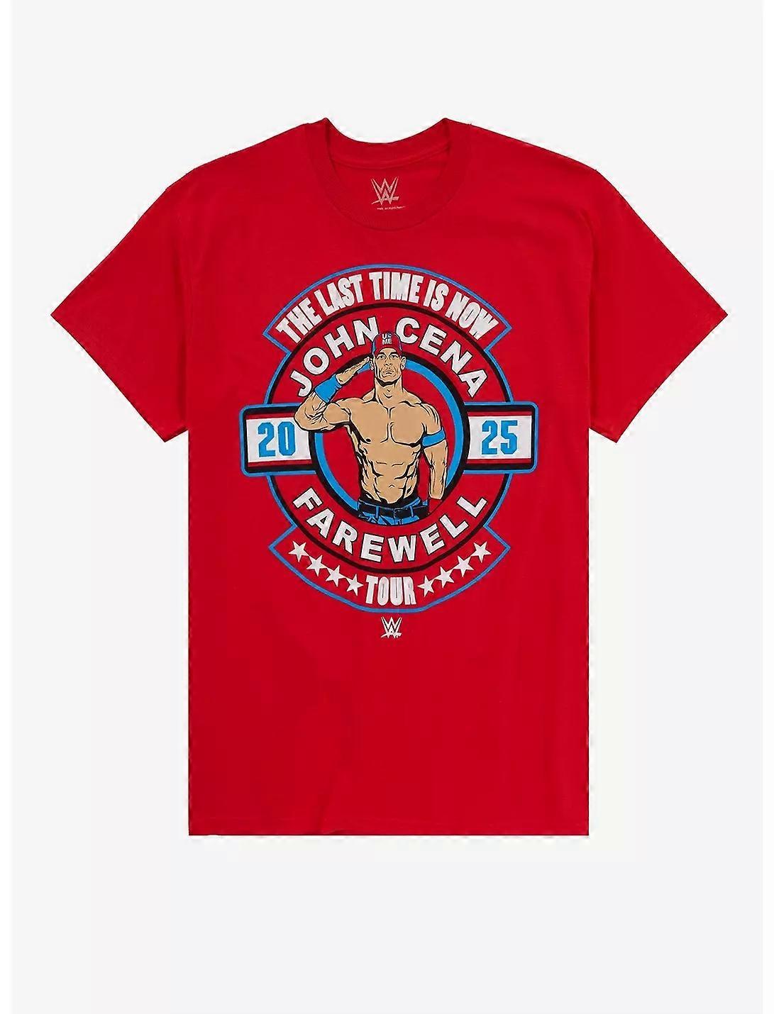 WWE John Cena Last Time هو الآن تي شيرت للجنسين الطباعة الرقمية الأكثر مبيعا ROCKINSTONE