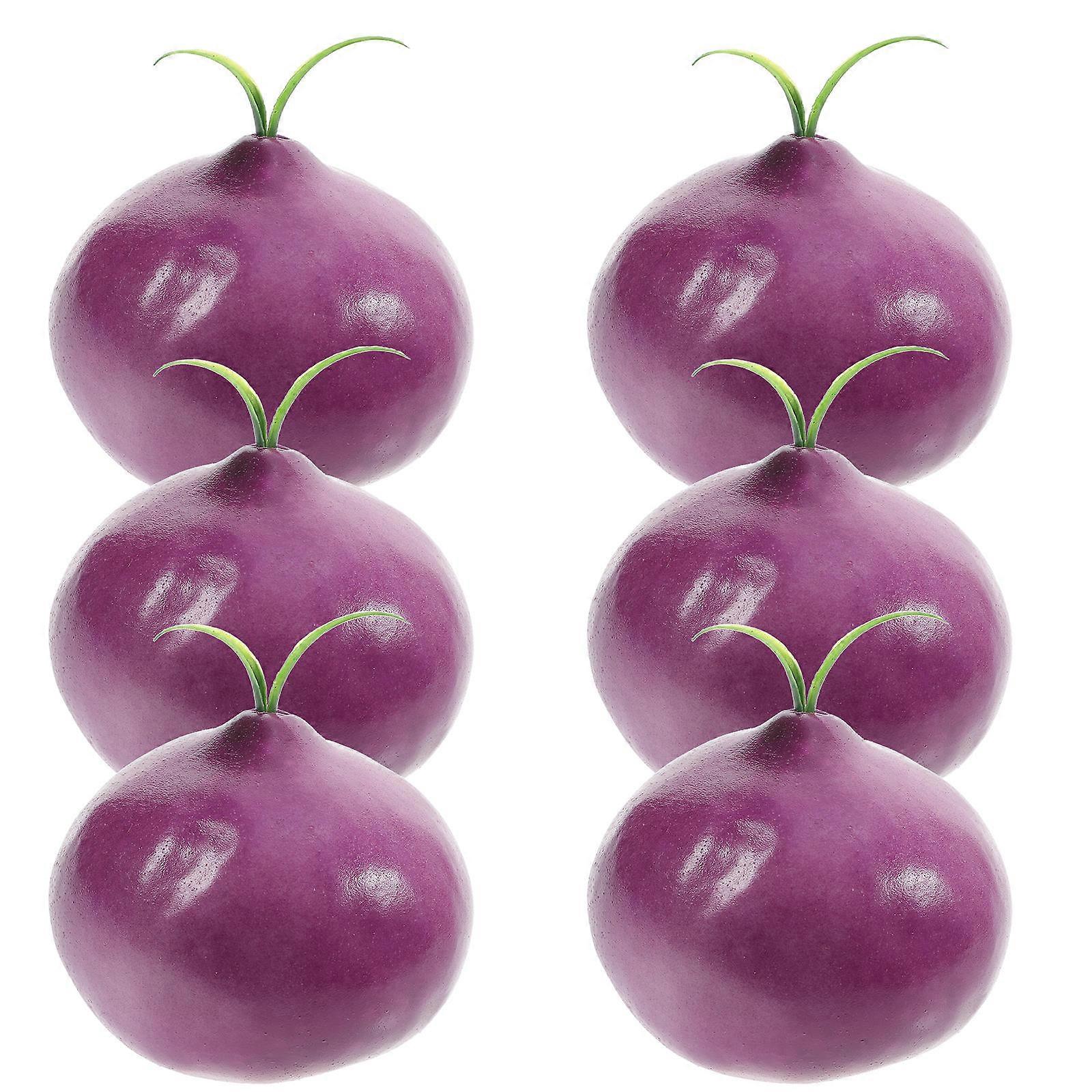 8pcs Realistic Artificial Onion Models for Home Decor, Craft Projects, and Food Photography – Sturdy Faux Vegetable Props