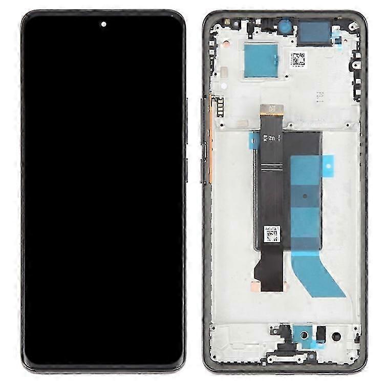 Compatible For Xiaomi Redmi Note 14 Pro 5G OEM Grade S AMOLED Screen and Digitizer Assembly + Frame (without Logo)