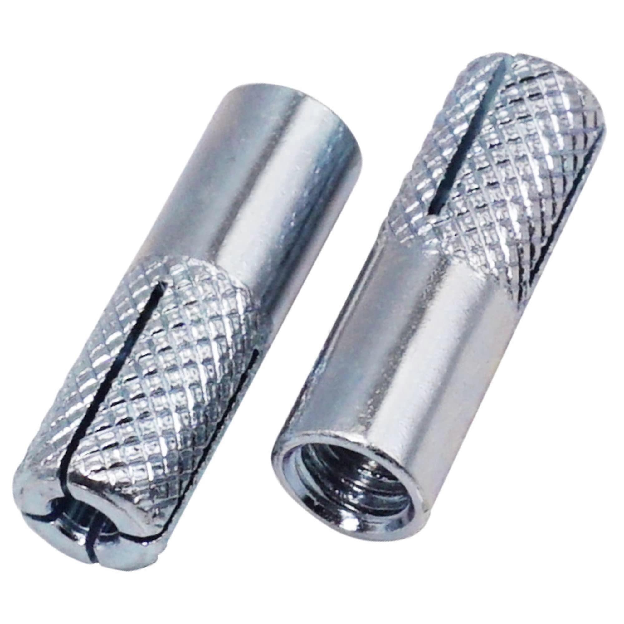 Knurled Expansion Anchors M6 X 25 mm Pack Of 50 For Concrete And Wall Mounting