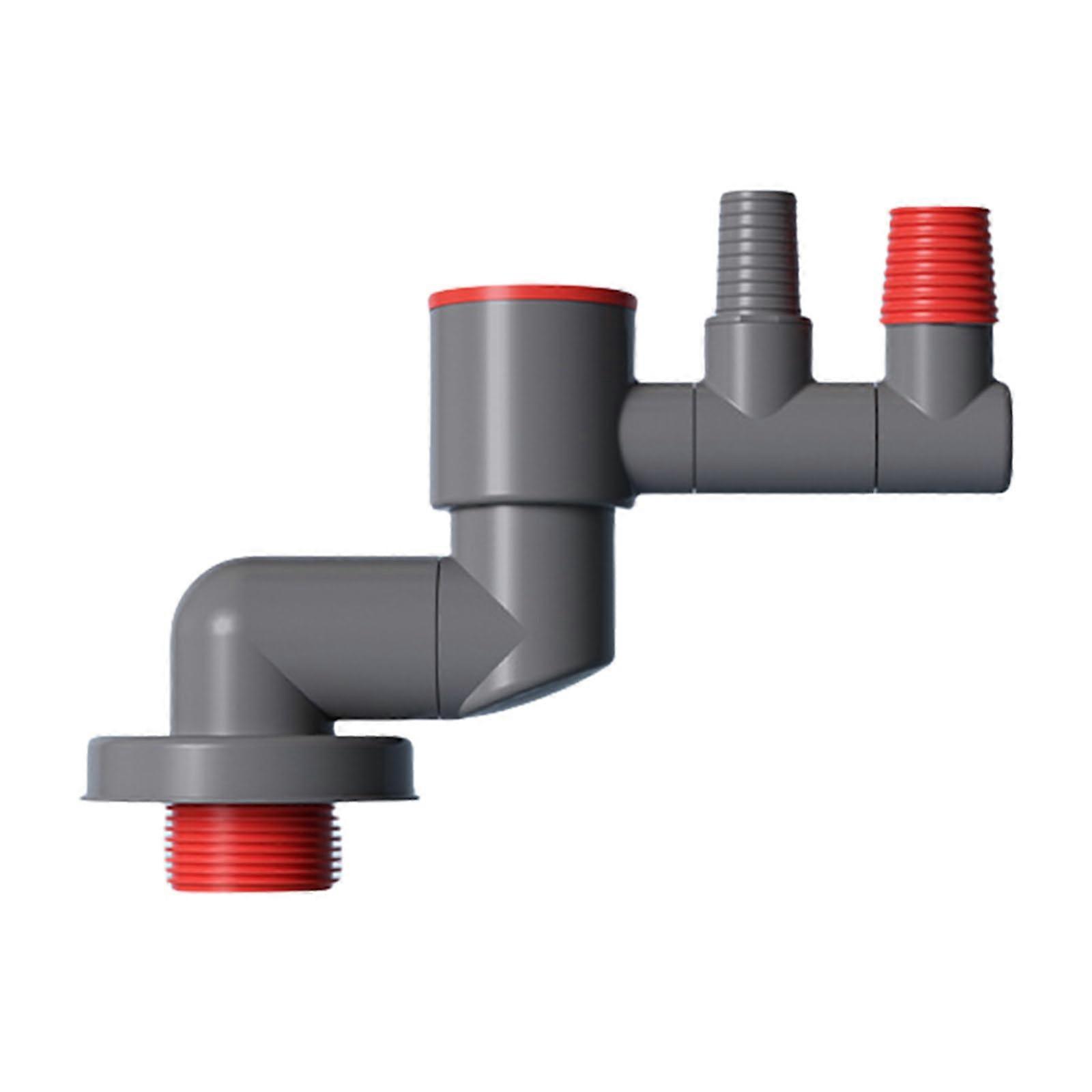 Pipe Drainpipe Connector for Kitchen Sewer Systems - Flexible Overflow Joint, Compatible with Standard Basins and P-Traps