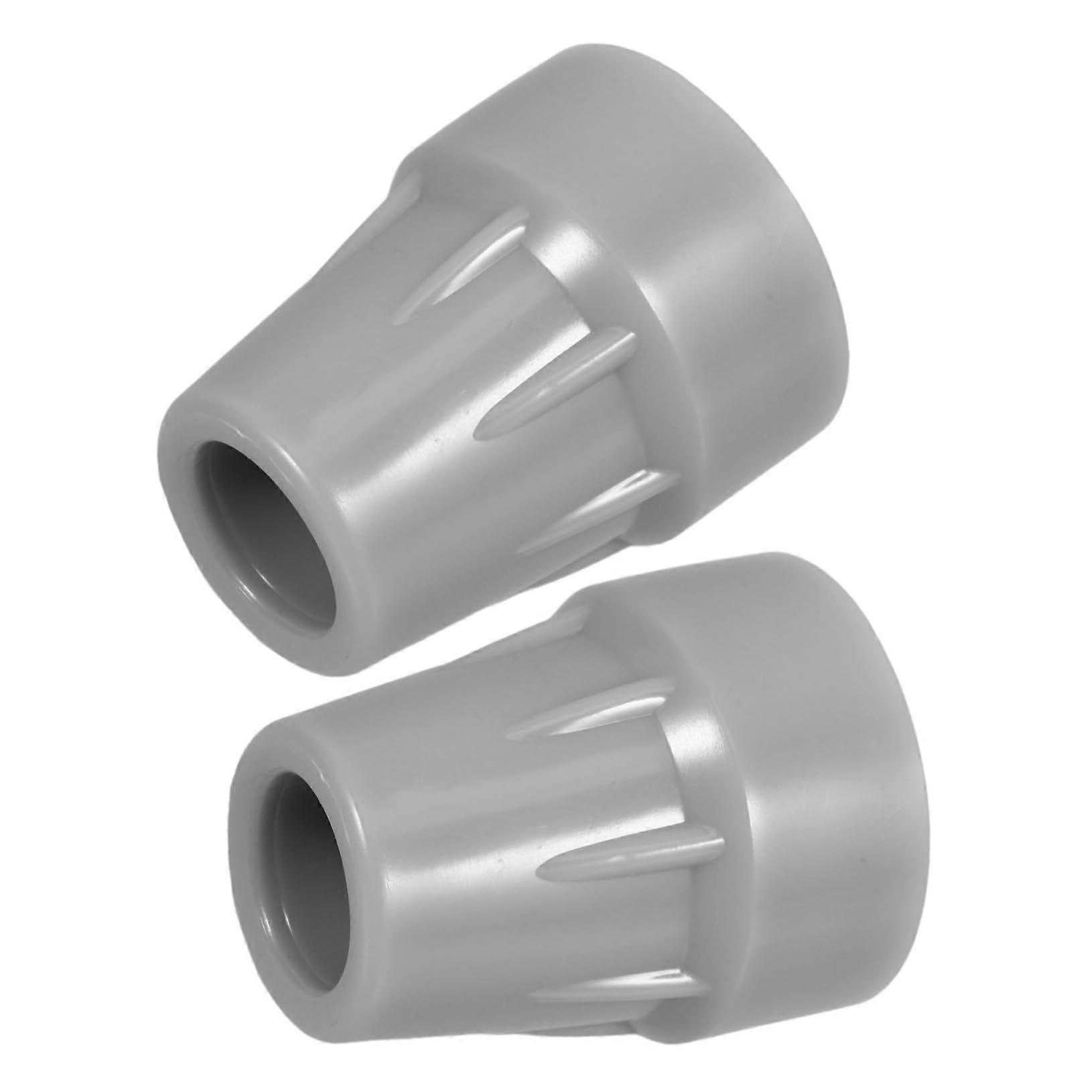 2 Pieces Non-Slip Rubber Feet for Walking Sticks Durable Replacement Tips for Stability Compatible with Canes and Crutches