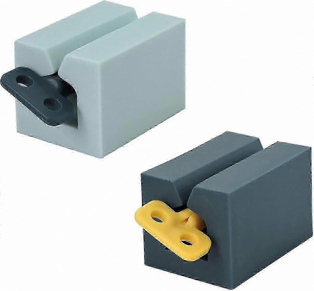 Toothpaste Squeezer and Stand, 2-Pack Dispenser for Bathroom Use (Dark Blue, Light Blue)