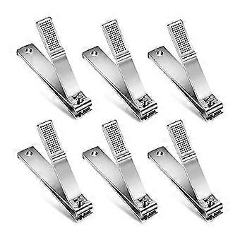 Toenail Clippers Straight Edge Toenail Clippers Stainless Steel Nail Clippers for Men Women Thick Nails, 6PCS-Good