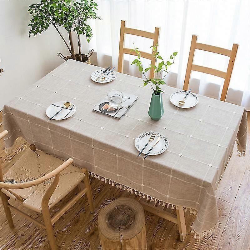 Rectangular Tablecloth for Dining Room Kitchen Decor, 140x220cm, Elegant Kitchen Table Cover for Home Decor