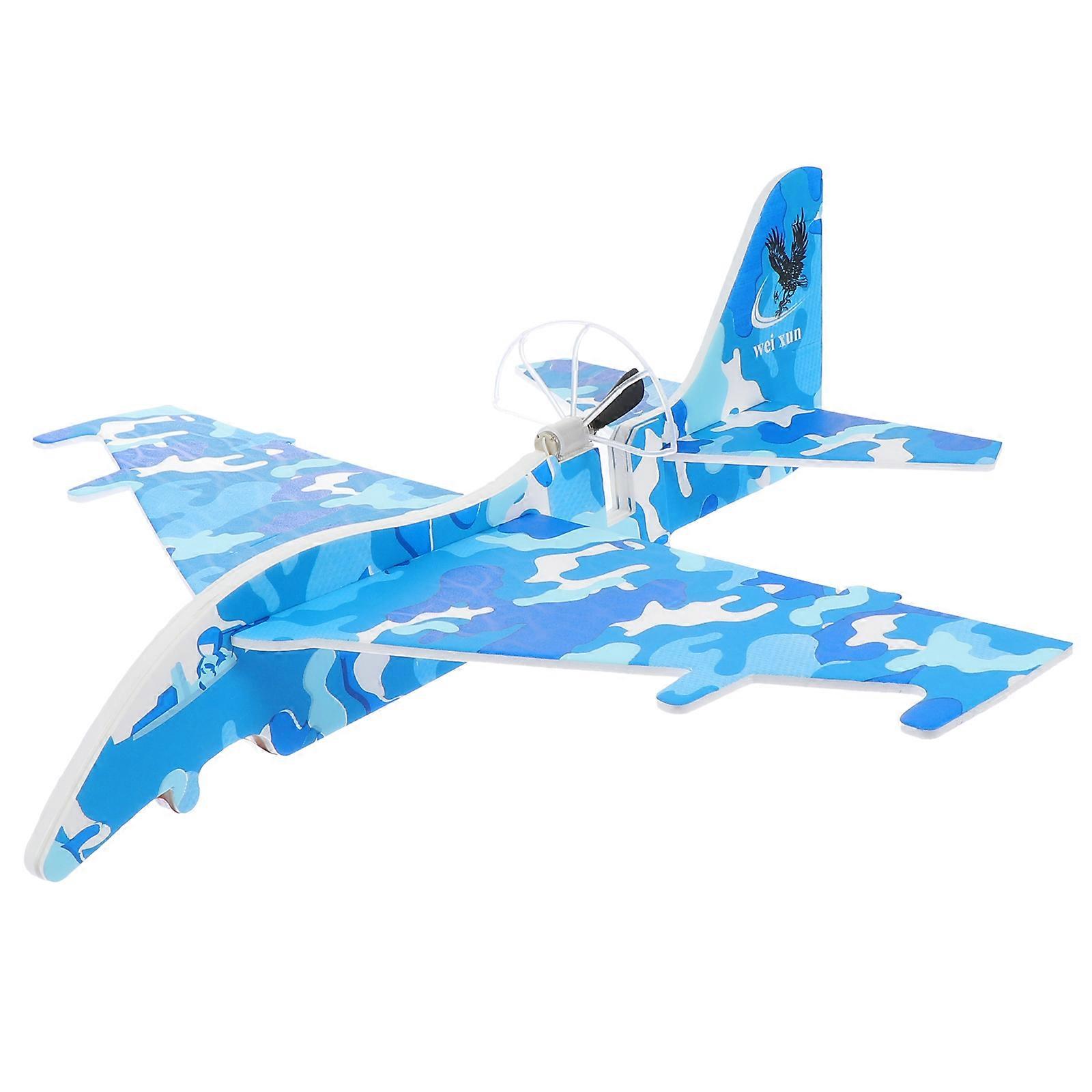 Flying Toys Simulated Airplane Toy for Aviation and Airplane Theme Parties Blue Foam Electronic Components 1 Set