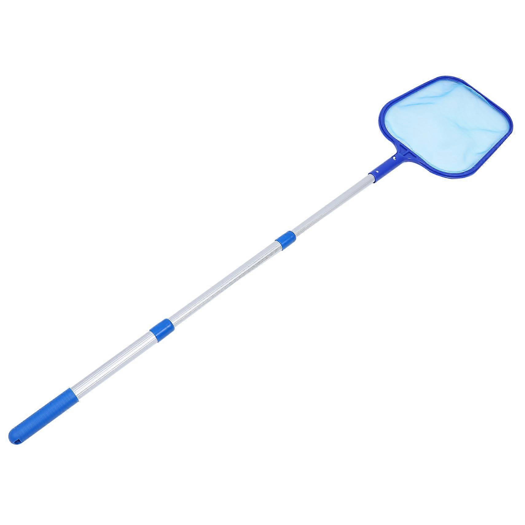 1 Set Telescopic Aluminum Pool Leaf Skimmer Net Extendable Handle, Fine Mesh, Durable Cleaning Tool For Pools, Aquariums