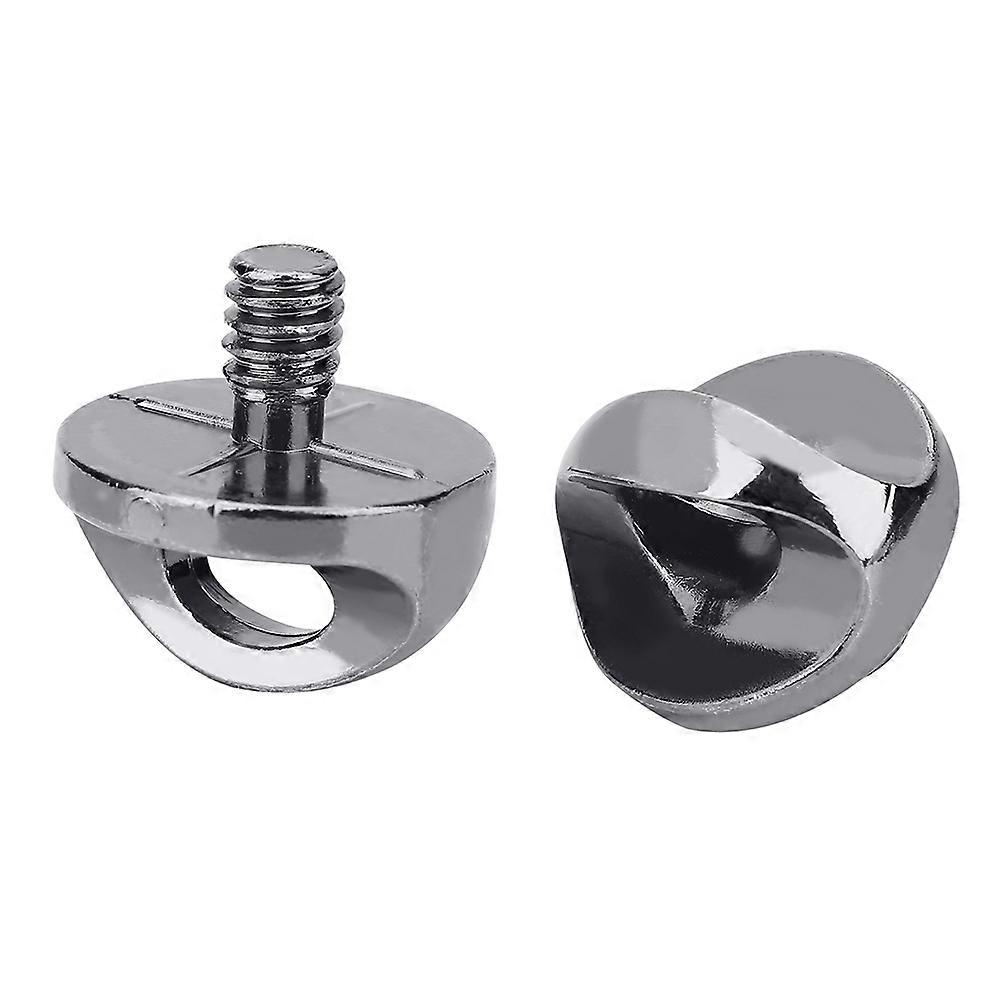 5Pcs 1/4in Silver Metal Camera Mounting Screws Quick Release Adapter