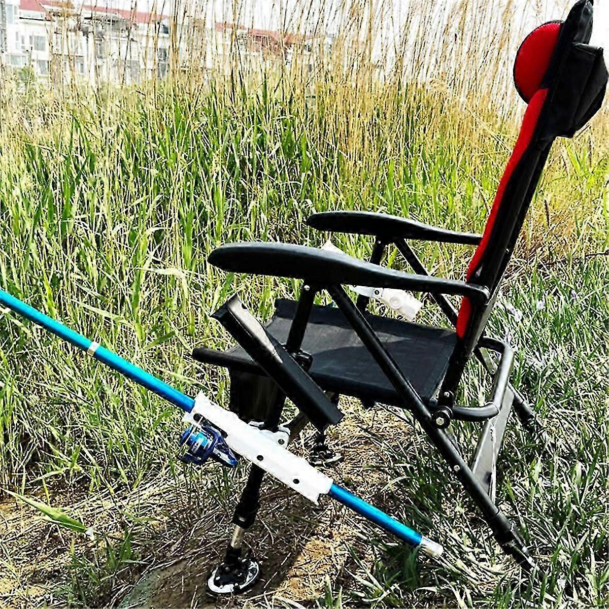 1pcs Portable Rotatable Fishing Rod Holder Fishing Pole Tube Mount Bracket Fishing Tackle Accessories White