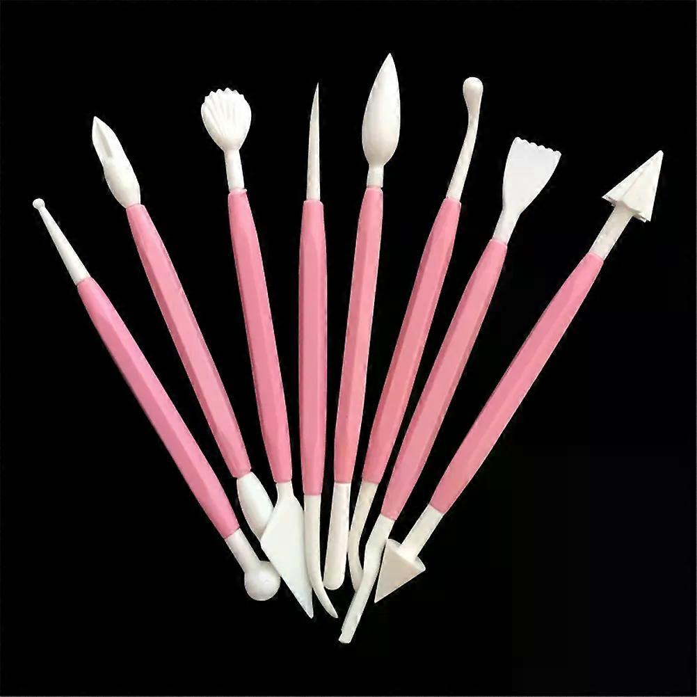 Hot 8pcs/set Plastic Clay Sculpting Set Polymer Modeling Tools Poly form Sculpey For Shaping Play dough Toys