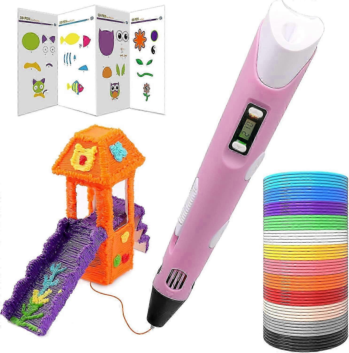 3D Printer Pen Set for Kids and Adults, 3D Printer Gift with 12 Colors Filament18*2.2*2.1cm