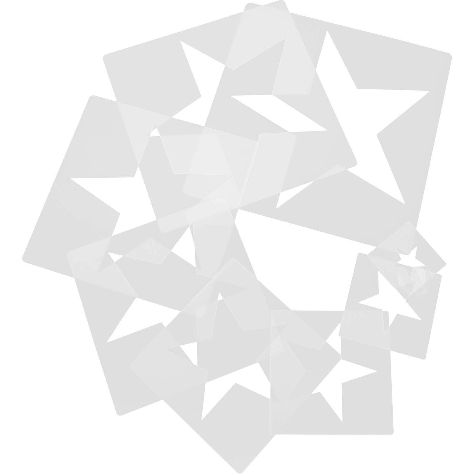 16Pcs Geometric Shape Stencils Versatile Printing Templates for Home Wall Decor