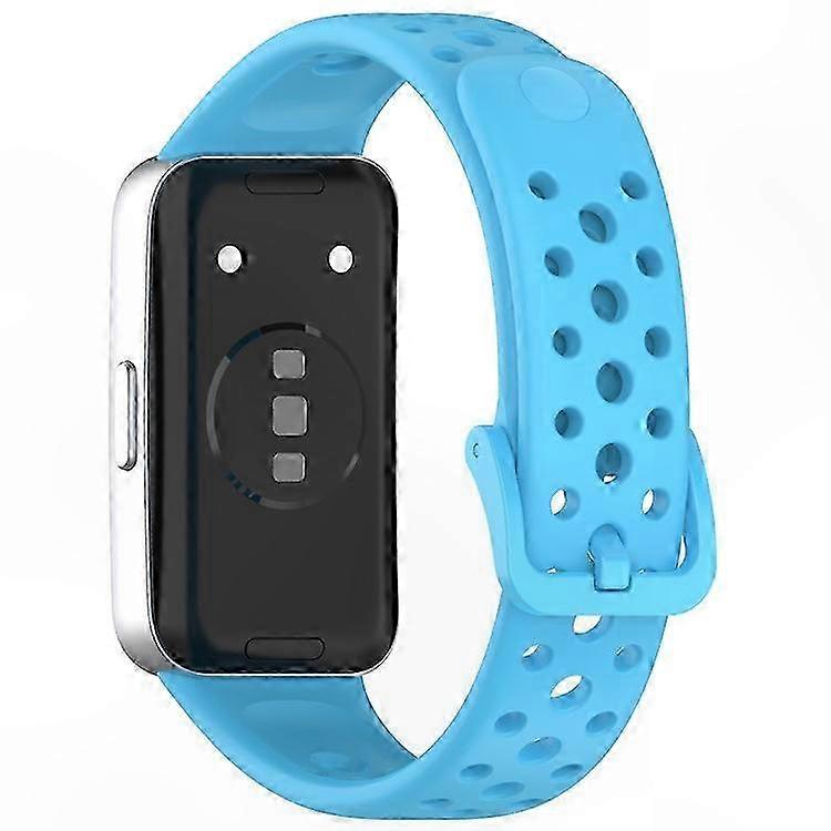 Silicone Replacement Strap for Smart Band 10/9/8 NFC Models Multi-Hole Adjustable Watch Wristband