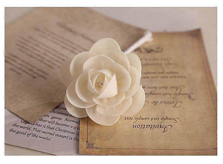 Flower Flameless Aroma Diffuser Flower Head With Cotton Rope Realistic Artificial Floral Diffuser Replacement Adds Pleasant Fragrance