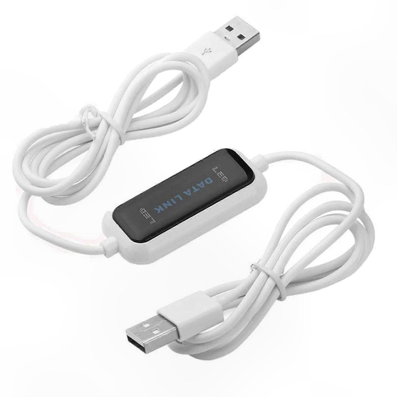 USB Data Transfer Cable for PC to PC File Sharing and Sync with Easy Setup and Operation Bridge Adapter Tool