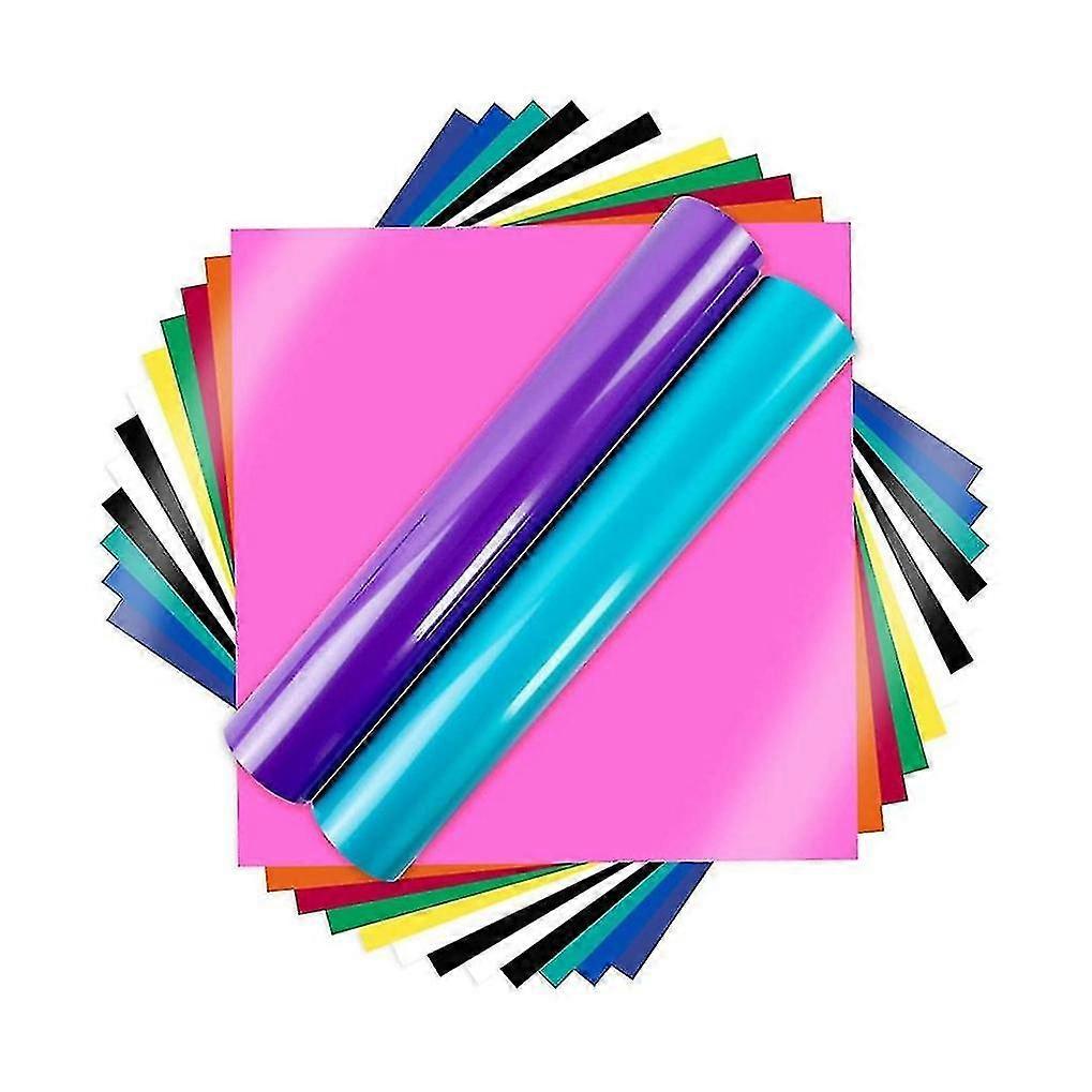 For Machine-12x12inch Glossy Adhesive Vinyl Sheets, Bundle For Craf...