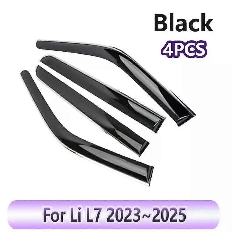 4PCS Car Rain Awnings For Lixiang L7 Li L7 2023 2024 2025 Side Windows Visor Deflector Sunshade Shields Cover Auto Accessories-fj