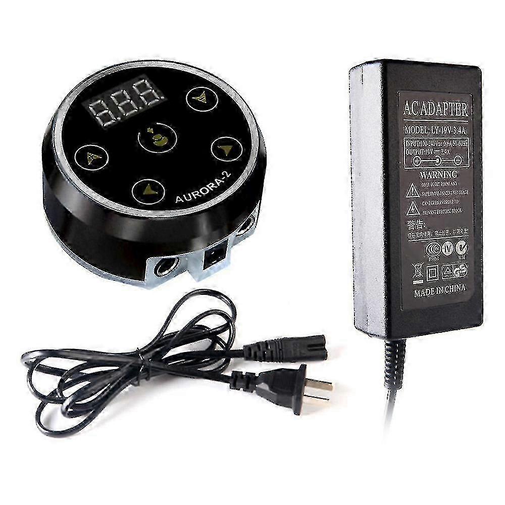 Tattoo Netzteil Aurora-2 Netzteil Bunte Spannung mit Adapter für Spule Rotary Tattoo Ma
