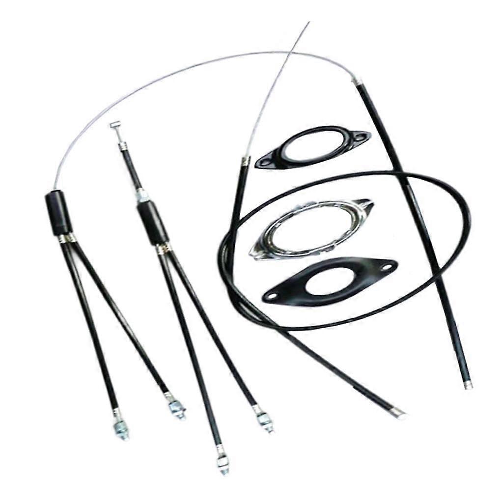 BMX Gyro Brake Cables Housing Complete Set Rotor 1'' Threaded Stem