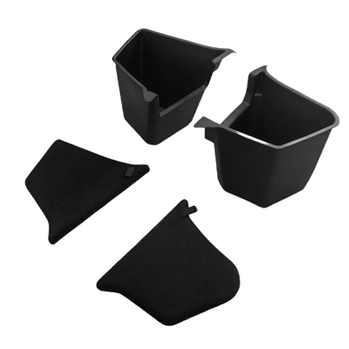 Car Trunk Organizer Side Storage Box Rear Trunk Storage Bin with Cover for Model Y 2025