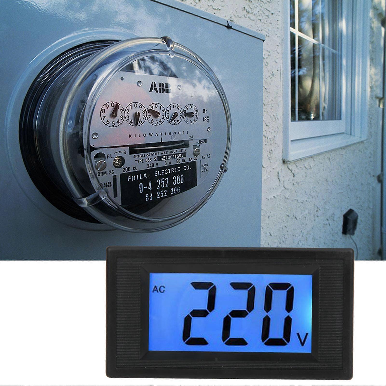 YB5135D Two-wire LCD Digital Display Voltmeter AC Voltage Tester Measuring Range AC 80-500V