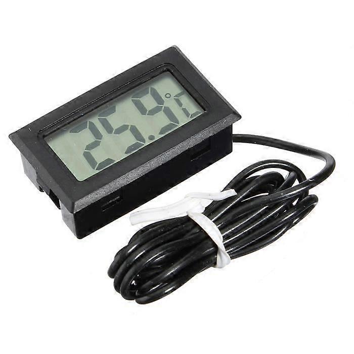 Digital Thermometer LCD Display Probe Swimming Pool Aquarium Fridge Refrigerator