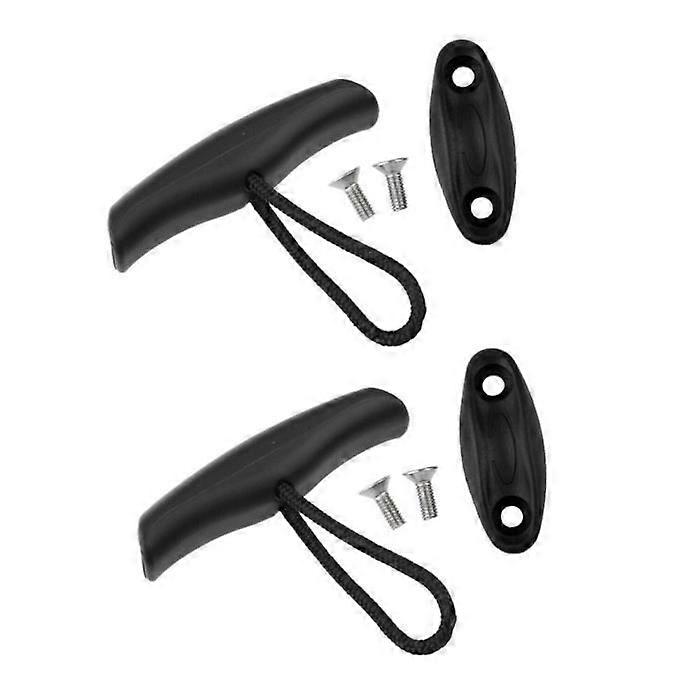 2Pcs Carry Handle With Replacement Cord And Screws For Kayak Boat Canoe Boat Fishing Lure Yja2819