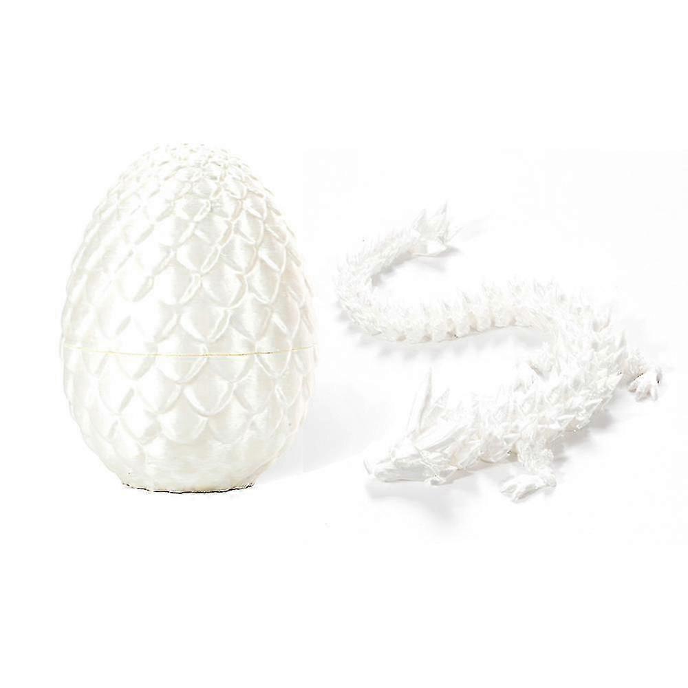 Surprise Dragon Egg Toy with Flexible Pearly Sheen Dragon,3D Printed Gift Toy,Decorative Ornaments