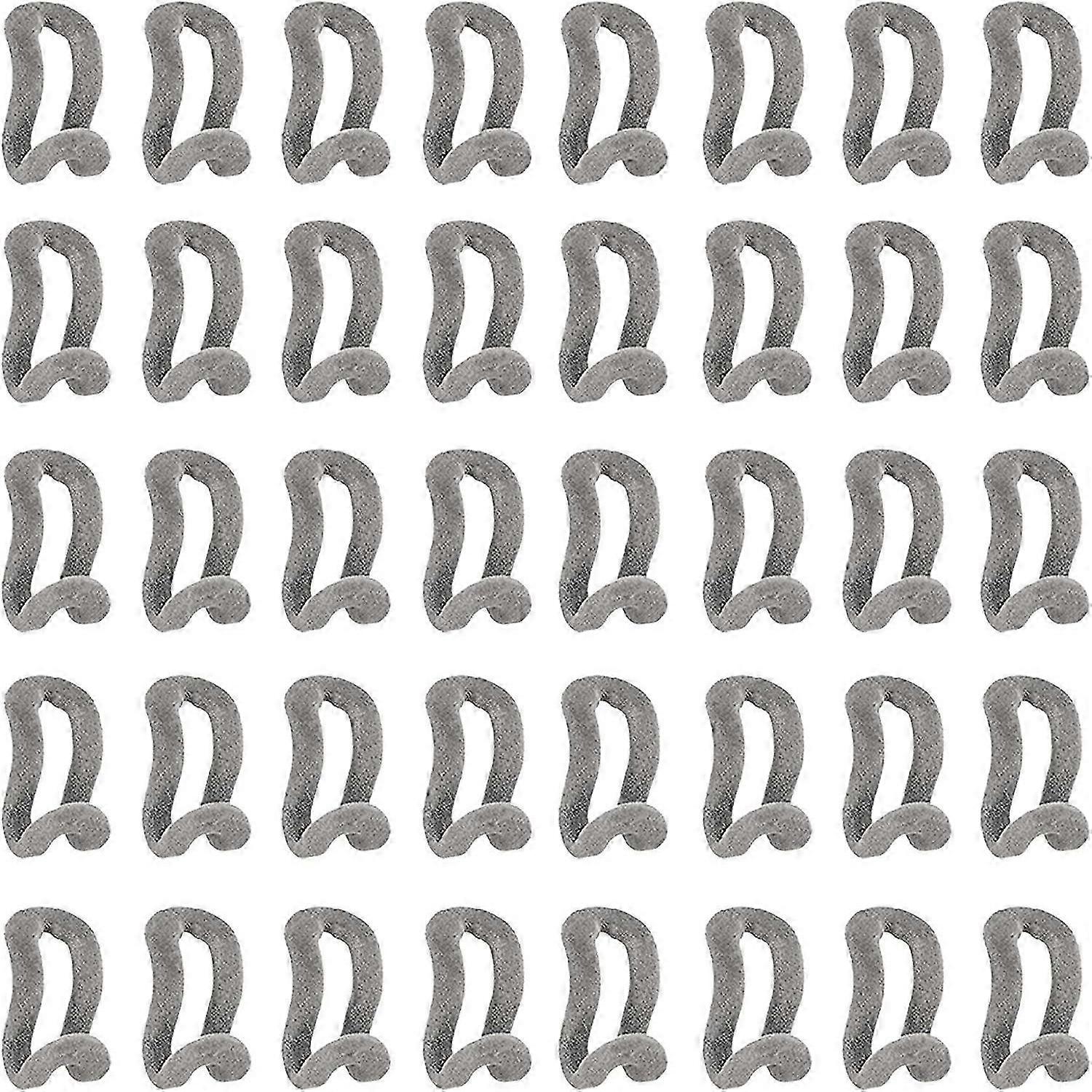40 Pcs Mini Flocking Hooks, Non-Slip Flocking Connector Hooks (Grey)