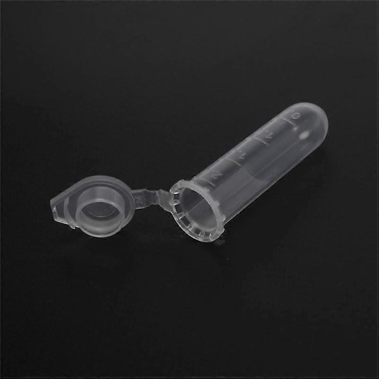 500Pcs 2Ml Micro-Centrifuge Tube Test Tube Vial Clear Plastic