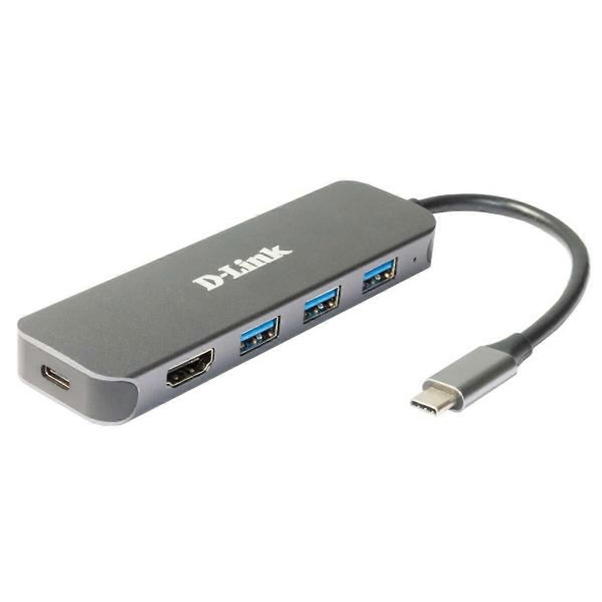 USB Hub D-Link DUB-2333 Grey 60 W