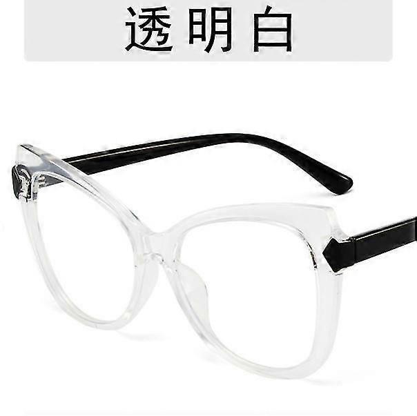 New Design Women's Tr Hd Anti-blue Light Glasses Personality Color Bump Trend Glasses Frame Retro Cat-eye Sunglasses