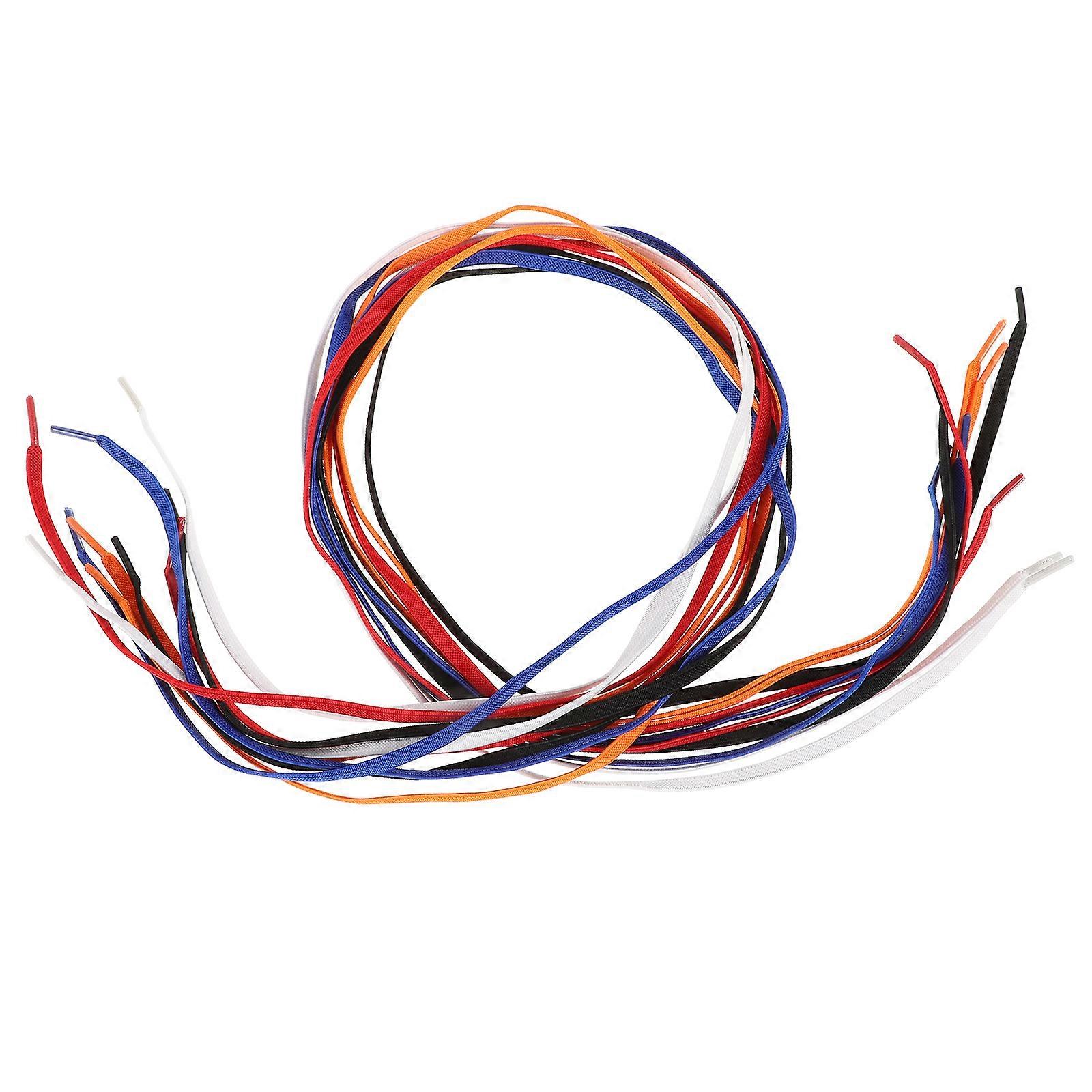 Kids Shoelaces For Sneakers Design Red Color 5 Pairs Suitable For Daily Wear