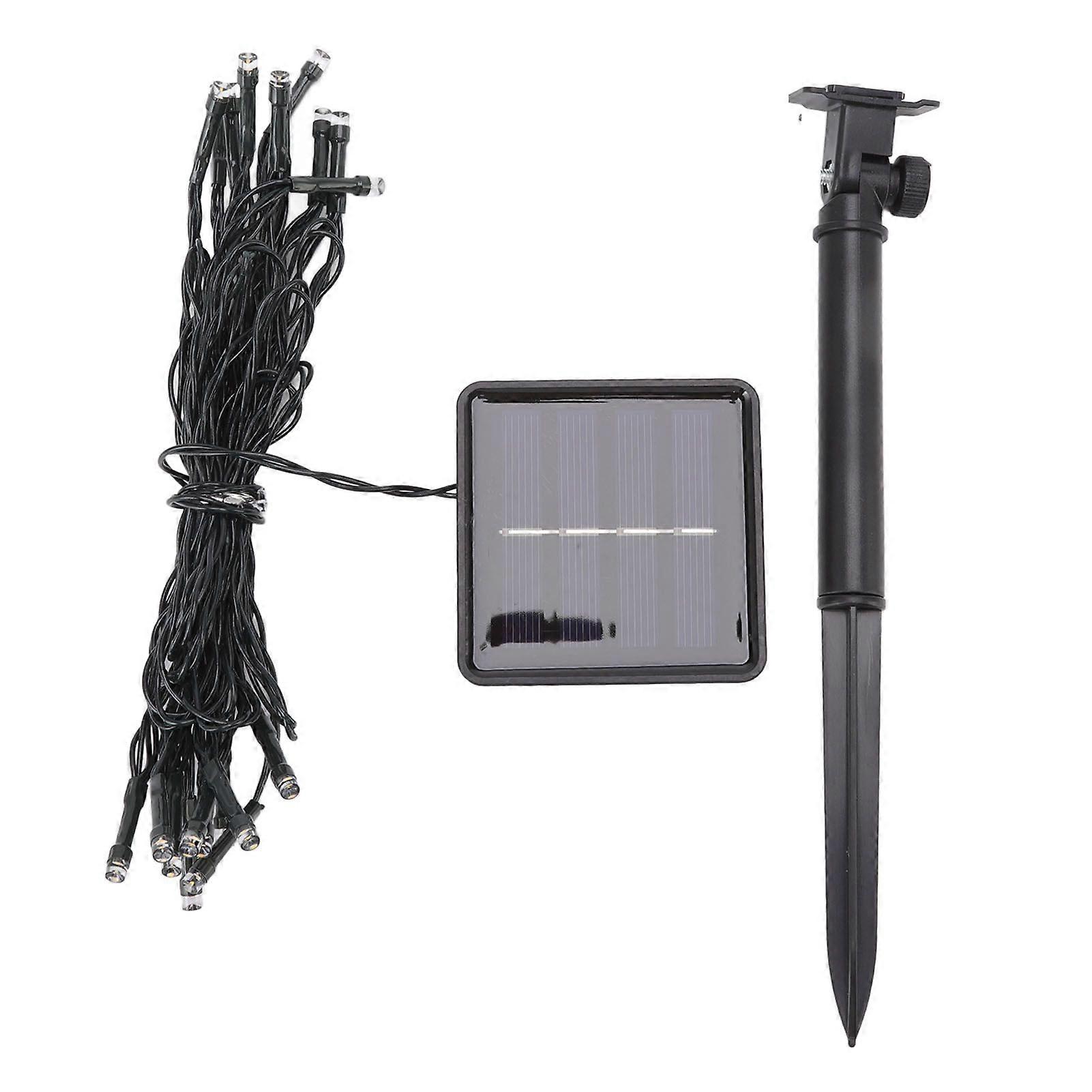 Solar String Light 20 LED IP65 Waterproof 2 Modes Automatic Outdoor Lamp String for Patio Garden 16.4ft Warm White