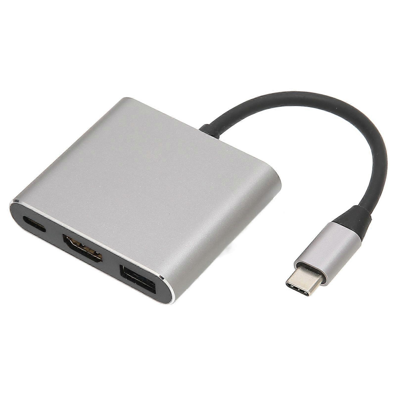 USB C to HD Multimedia Interface Hub 3 in 1 4K UHD 3840x2160 30Hz Type C to HD Multimedia Interface 4K USB 3.0 USB C Hub